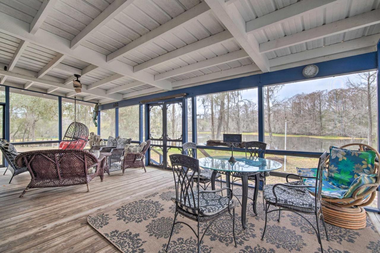 Unplugged Withlacoochee Riverfront Retreat! Bushnell Extérieur photo